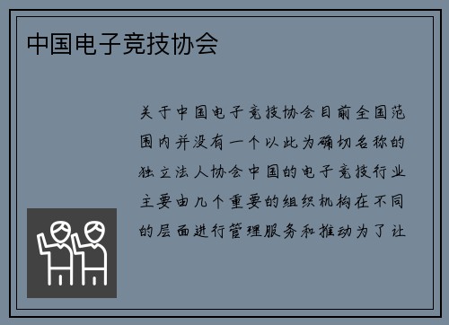 中国电子竞技协会